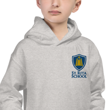 Load image into Gallery viewer, St. Rita Campus Hoodie : Embroidered Center : Gray (Youth)
